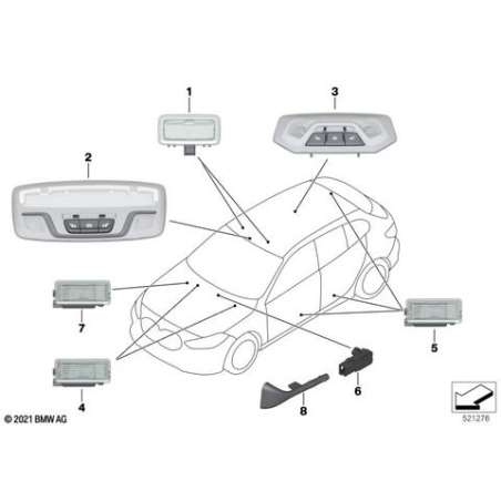 Liseuse LED avant