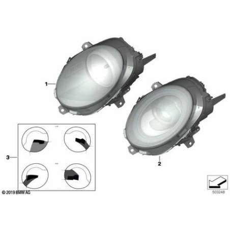 Projecteur à LED côté droit