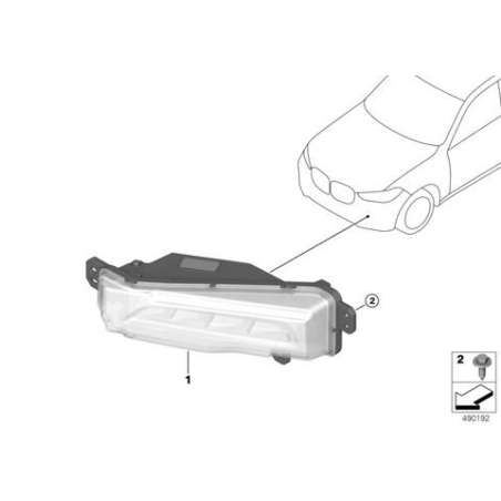 Proj. antibrouillard à LED côté droit