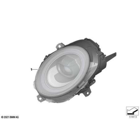 Projecteur LED AHL supérieur droit
