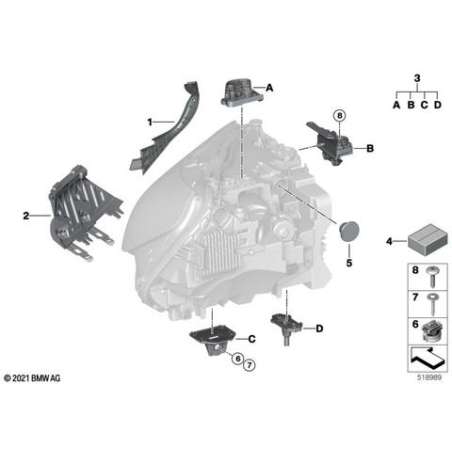 Joint projecteur droite