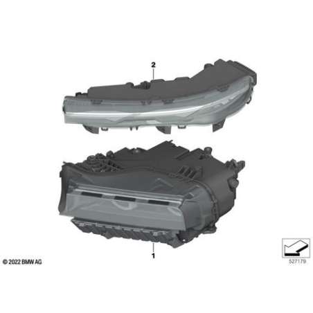 Projecteur LED inférieur côté gauche