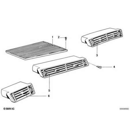 Grille d'aération gauche