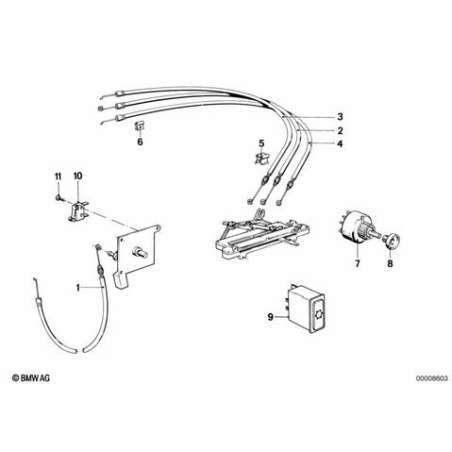 Cable a tirette aeration