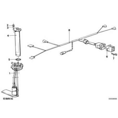 Transm.de tube plong.p.reserv.metallique