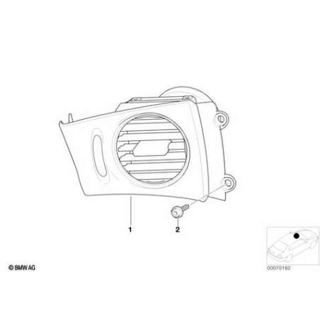 Grille d'aération gauche