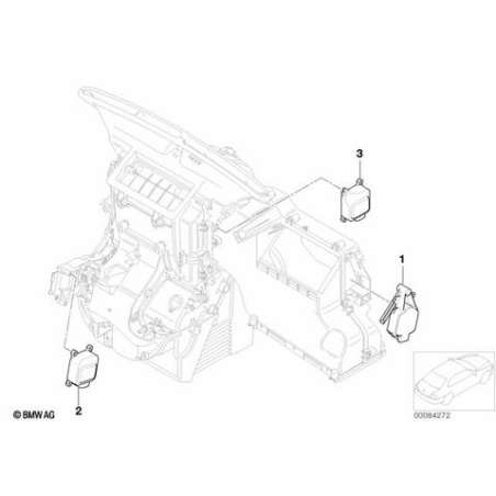 Moteur de régl. volet air frais/recyclé