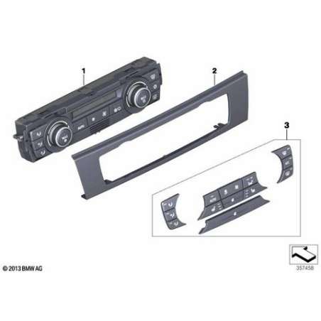 Panneau frontal commande climatis. auto