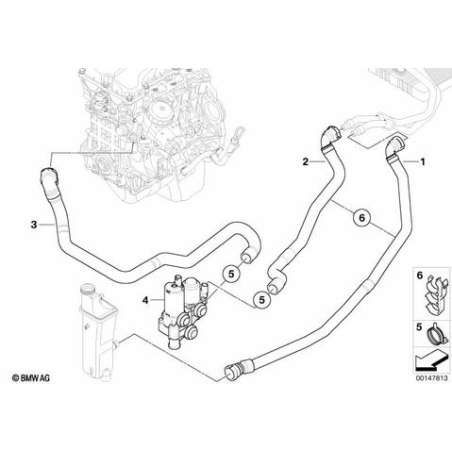 Tuyau p moteur et pompe a eau addition.