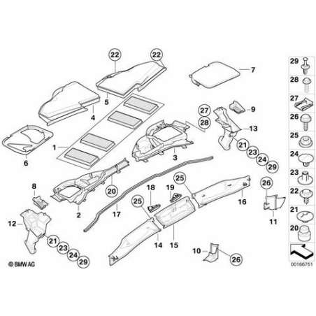 Boîtier inférieur microfiltre de gauche