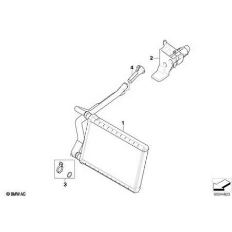 Radiateur chauf. av. tube paroi double