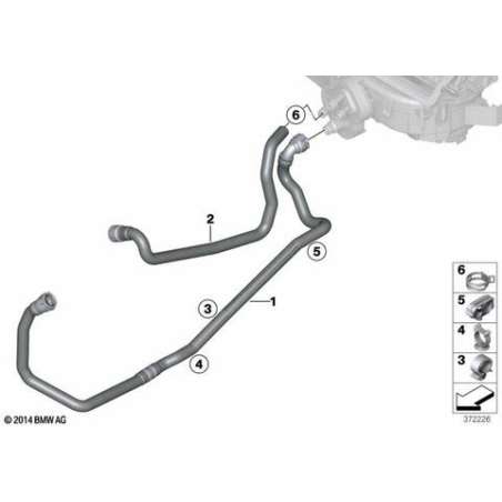 Flexible retour liquide refroidissement