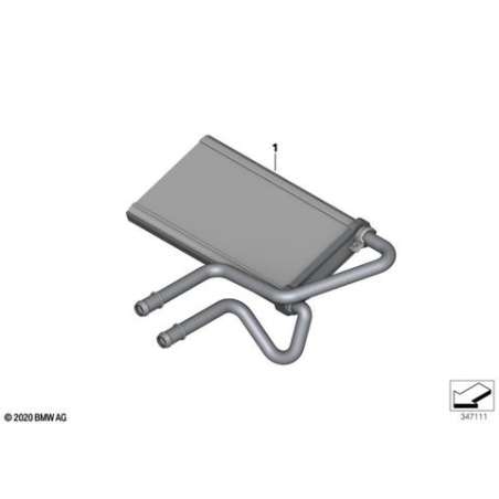 Radiateur chauf. av. tube paroi double