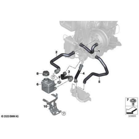 Flexible retour liquide refroidissement