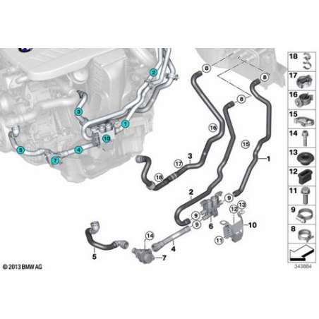 Flexible retour liquide refroidissement