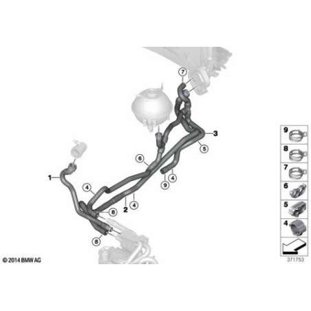 Flexible retour liquide refroidissement