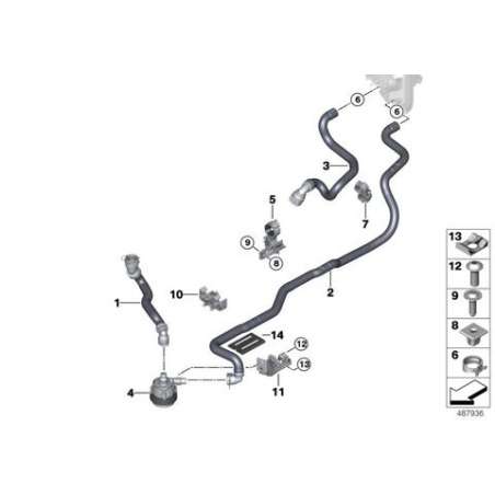 Flexible retour liquide refroidissement