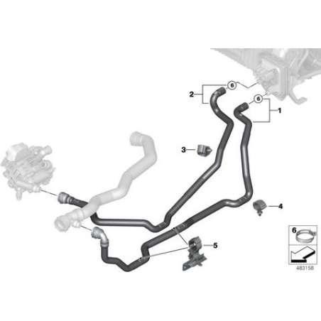 Flexible retour liquide refroidissement