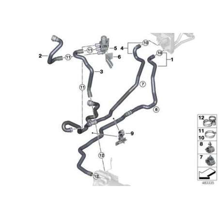 Flexible retour liquide refroidissement
