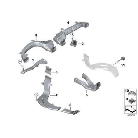 Adapt.conduit chauffage arr.gauche