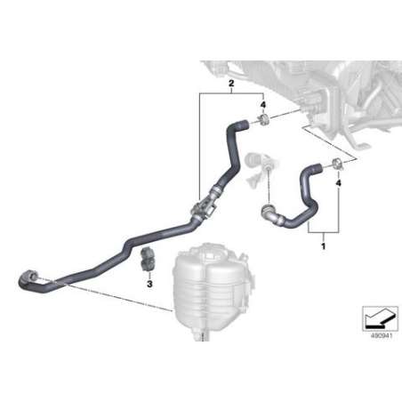 Flexible retour liquide refroidissement