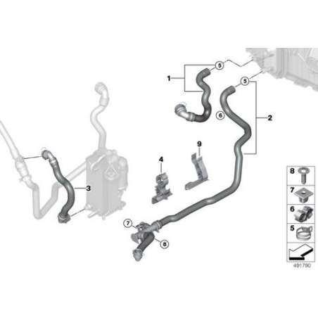 Flexible retour liquide refroidissement