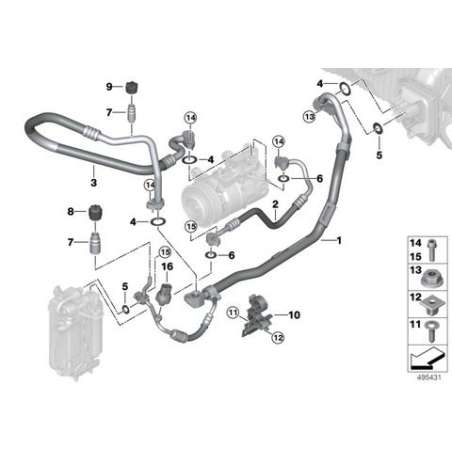 Cond. aspir. tube paroi double-compres.