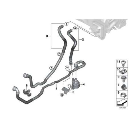 Flexible retour liquide refroidissement
