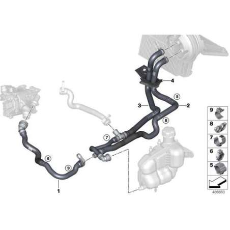 Flexible retour liquide refroidissement