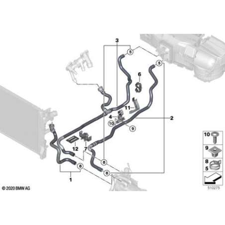 Flexible retour liquide refroidissement