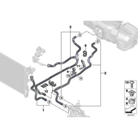 Flexible retour liquide refroidissement