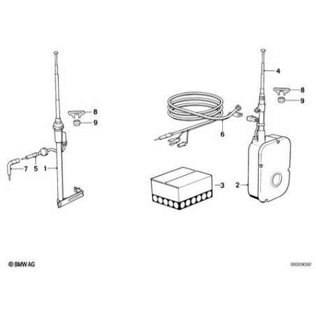 Necessaire fixation antenne automatique