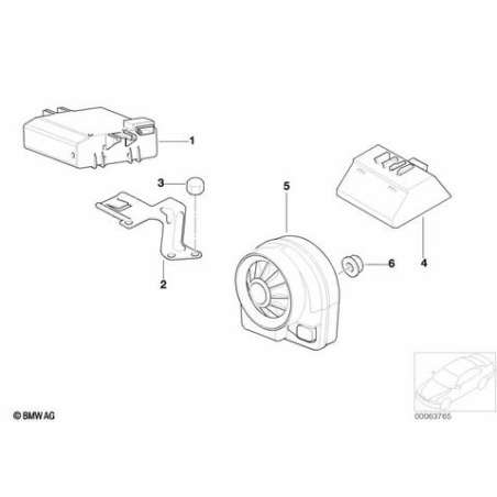 Support module protect.habitacle radio