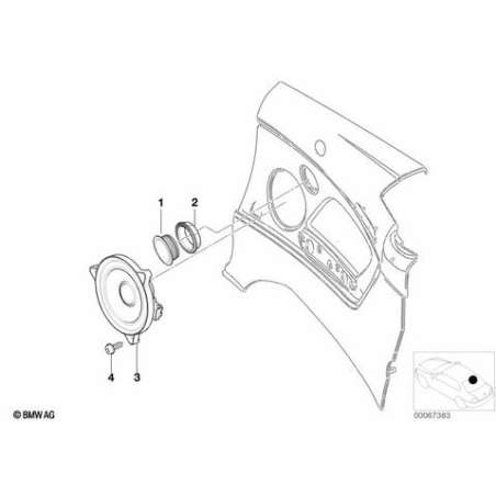 Haut-parleur des aigus stereo