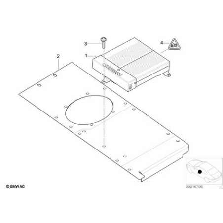 Plaque de fixation gauche