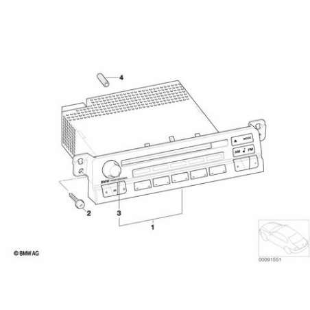 ES REMAN autoradio BMW Professional CD