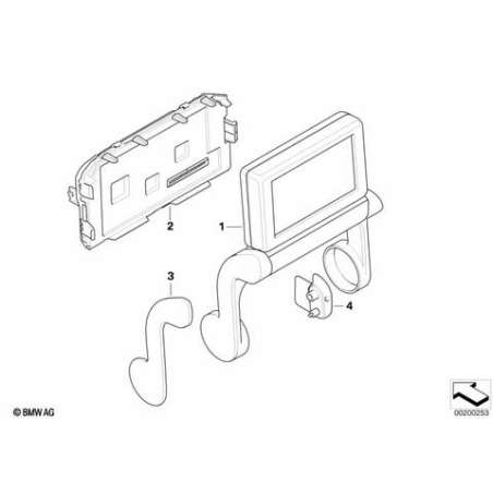 Boîtier électronique moniteur arrière