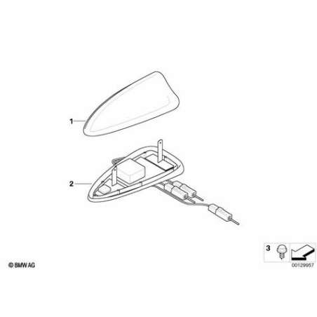Boitier vide antenne pavillon primaire