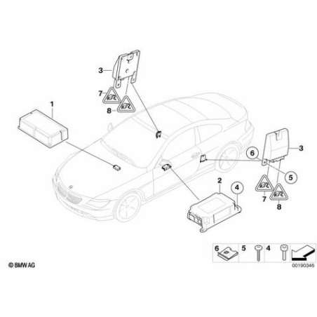 Boîtier airbag avec module passerelle