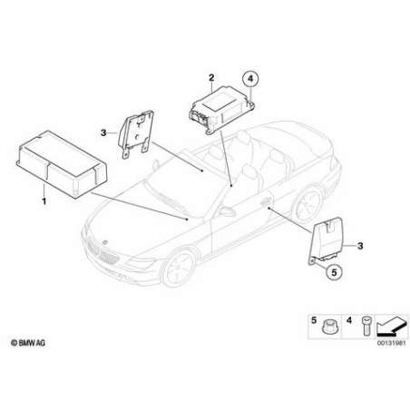 Boîtier airbag avec module passerelle
