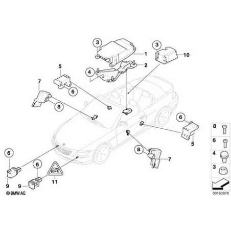 Support de boîtier de commande Airbag