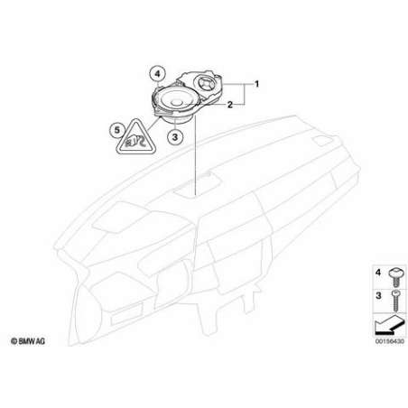 Support haut-parleur tableau de bord