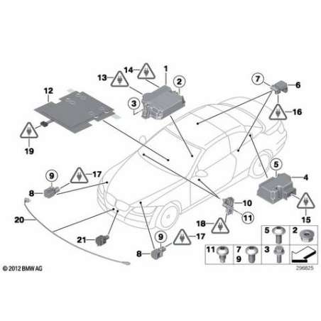 Tapis capteur d'ident. siege passager