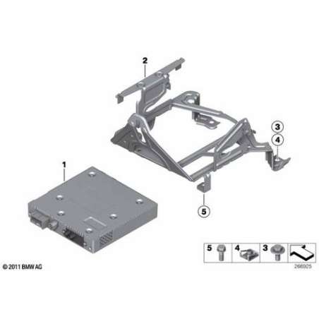 Support changeur DVD/caméra recul/TV