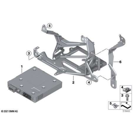 Support de changeur multimédia