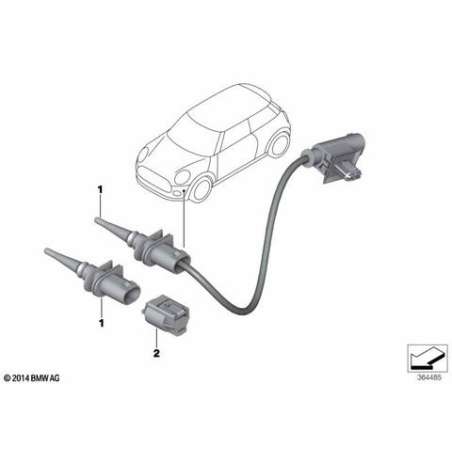 Sonde température avec câble adaptateur