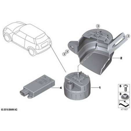 Sirene autoalimentee et capteur d'incl.
