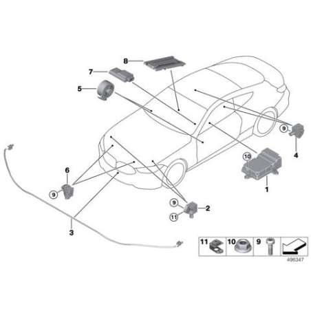 Boîtier électron. airbag