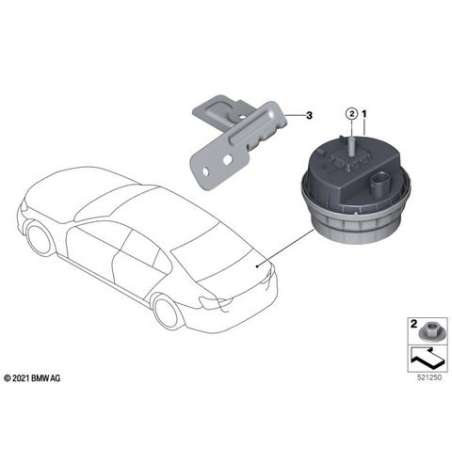 Fixation de la sirène auto-alimentée