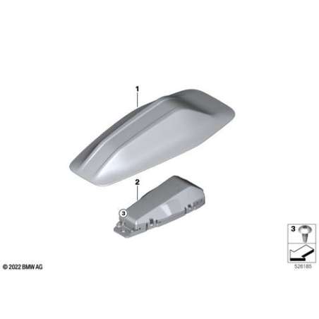 Boîtier d'antenne de toit apprêté